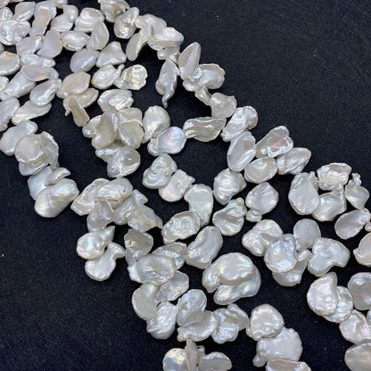 Polished Freshwater Pearl Beads Featuring Top Drilled Design For Jewelry Making