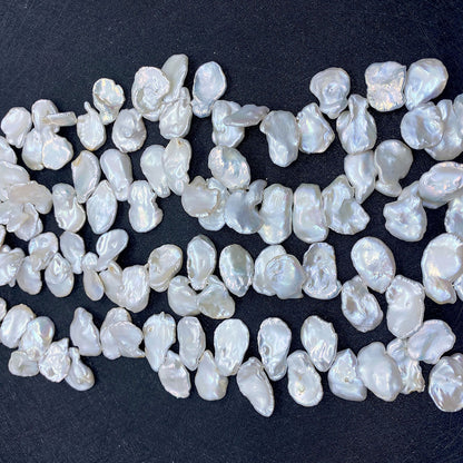 Polished Freshwater Pearl Beads Featuring Top Drilled Design For Jewelry Making