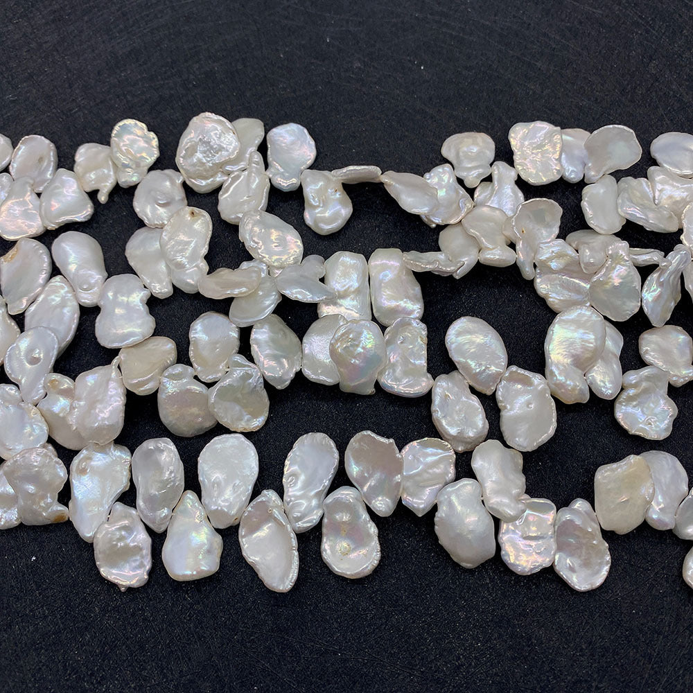 Polished Freshwater Pearl Beads Featuring Top Drilled Design For Jewelry Making