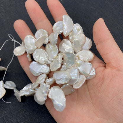 Polished Freshwater Pearl Beads Featuring Top Drilled Design For Jewelry Making