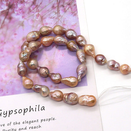 Irregular Baroque Style Freshwater Pearl Beads With 10mm Diameter For Jewelry Making