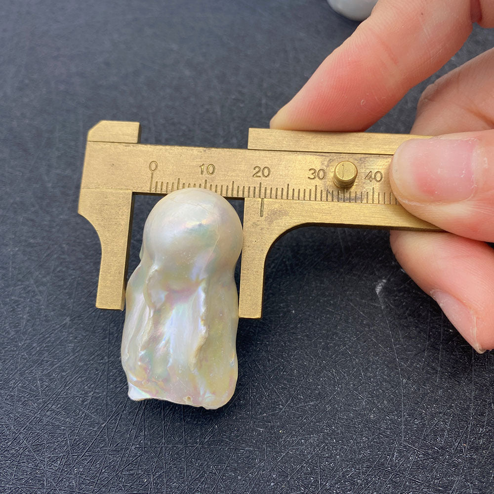 Natural Freshwater Pearl Beads In Irregular Baroque Style With Center-Drilled Design For Jewelry Making
