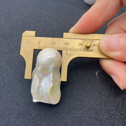 Natural Freshwater Pearl Beads In Irregular Baroque Style With Center-Drilled Design For Jewelry Making