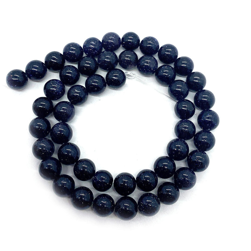 Polished Natural Stone Round Beads With 6 Mm Diameter In Dyed Black, Baroque Style Jewelry Making