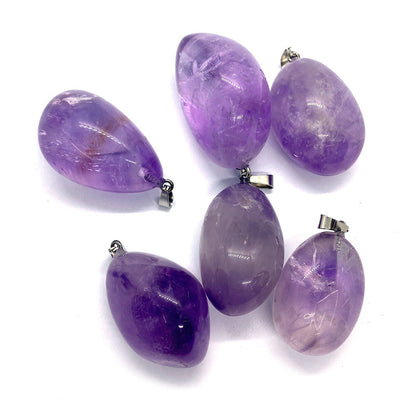Crystal February Birthstone Amethyst Melon Seed Buckle Jewelry Accessory In Natural Purple With Irregular Craft