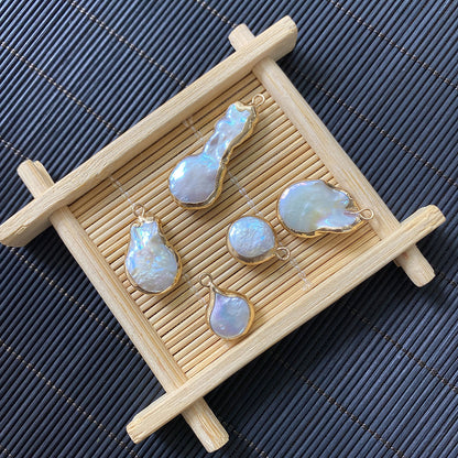 Natural Freshwater Pearl Pendant Featuring Irregular Craftsmanship In Retro Style Jewelry Accessories