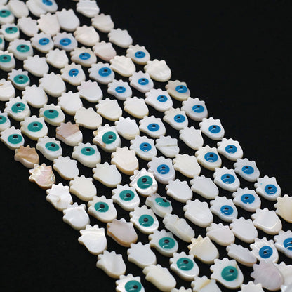 Palm Shell Beads For Jewelry Making Featuring Enamel Craftsmanship, Ideal For Beadwork And Stringing