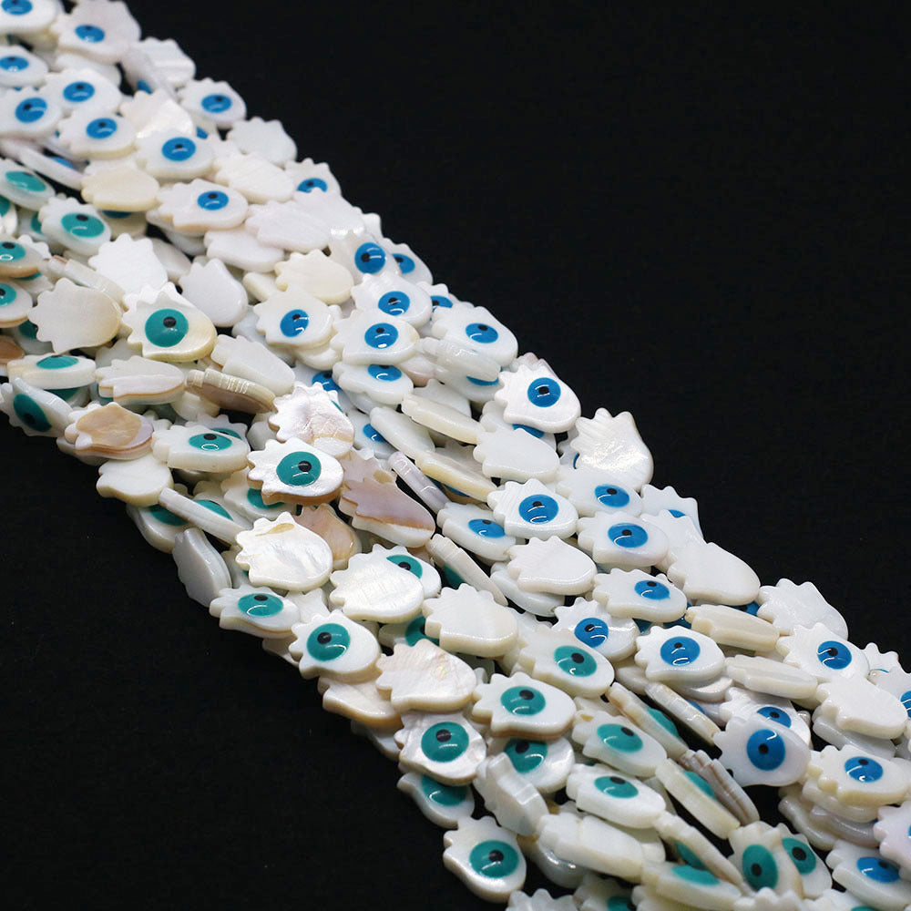 Palm Shell Beads For Jewelry Making Featuring Enamel Craftsmanship, Ideal For Beadwork And Stringing