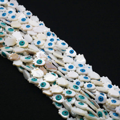 Palm Shell Beads For Jewelry Making Featuring Enamel Craftsmanship, Ideal For Beadwork And Stringing