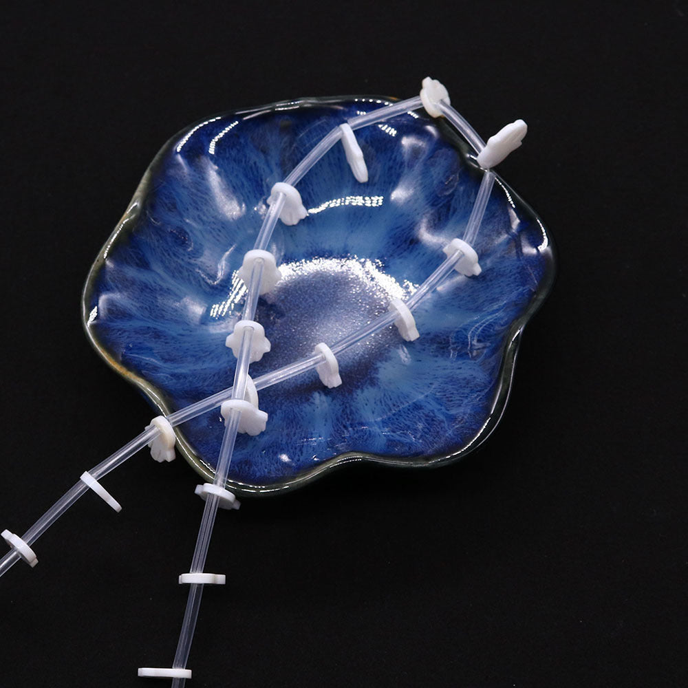 20 PCS Package Of Natural Shell Palm Beads Featuring Carving Craft For Jewelry Making