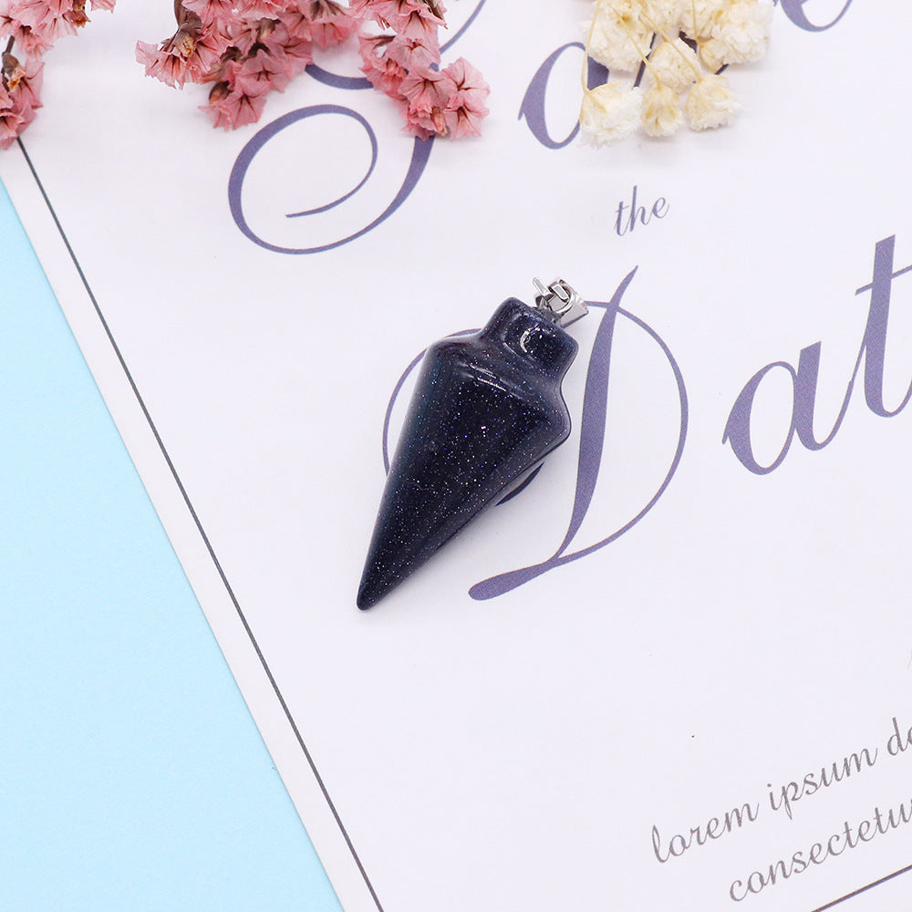 Watermelon Natural Stone Pendant With Watermelon Stone Inlay, Polished Finish Jewelry