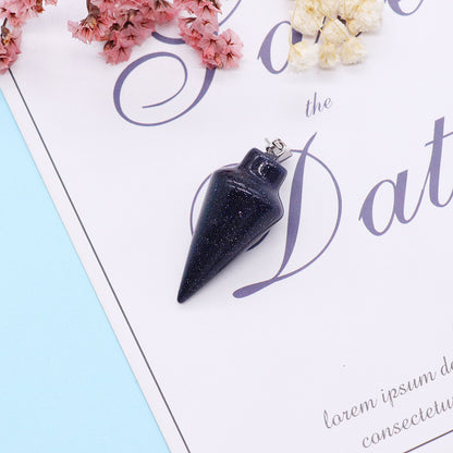 Watermelon Natural Stone Pendant With Watermelon Stone Inlay, Polished Finish Jewelry