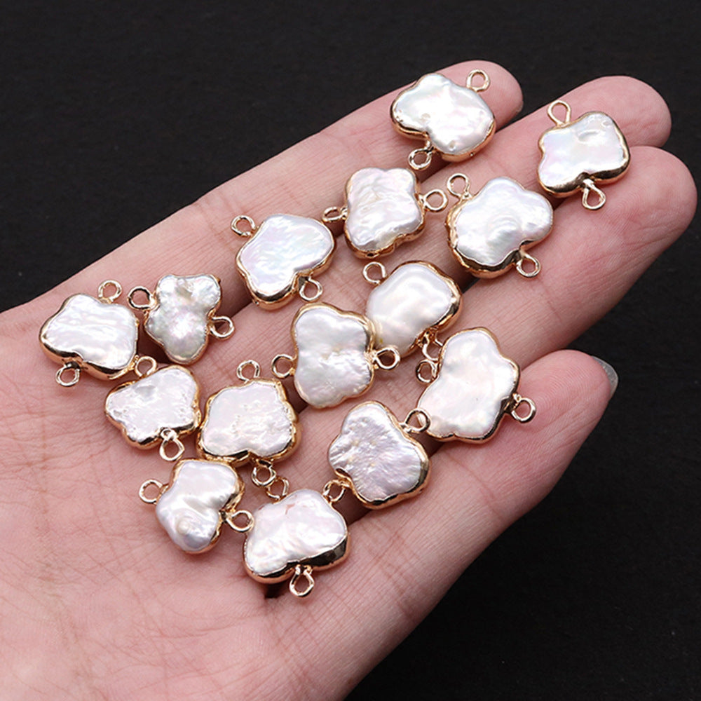 Butterfly Pendant Featuring Freshwater Pearl And Baroque Pearl Inlay In Natural Baroque Style