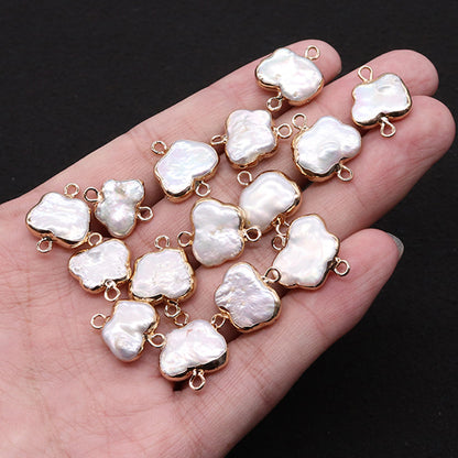 Butterfly Pendant Featuring Freshwater Pearl And Baroque Pearl Inlay In Natural Baroque Style