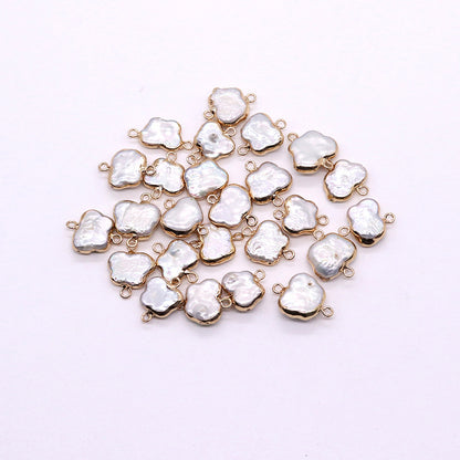 Butterfly Pendant Featuring Freshwater Pearl And Baroque Pearl Inlay In Natural Baroque Style