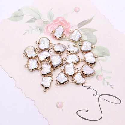 Butterfly Pendant Featuring Freshwater Pearl And Baroque Pearl Inlay In Natural Baroque Style