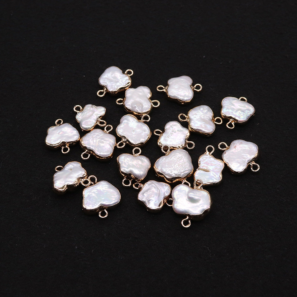 Butterfly Pendant Featuring Freshwater Pearl And Baroque Pearl Inlay In Natural Baroque Style