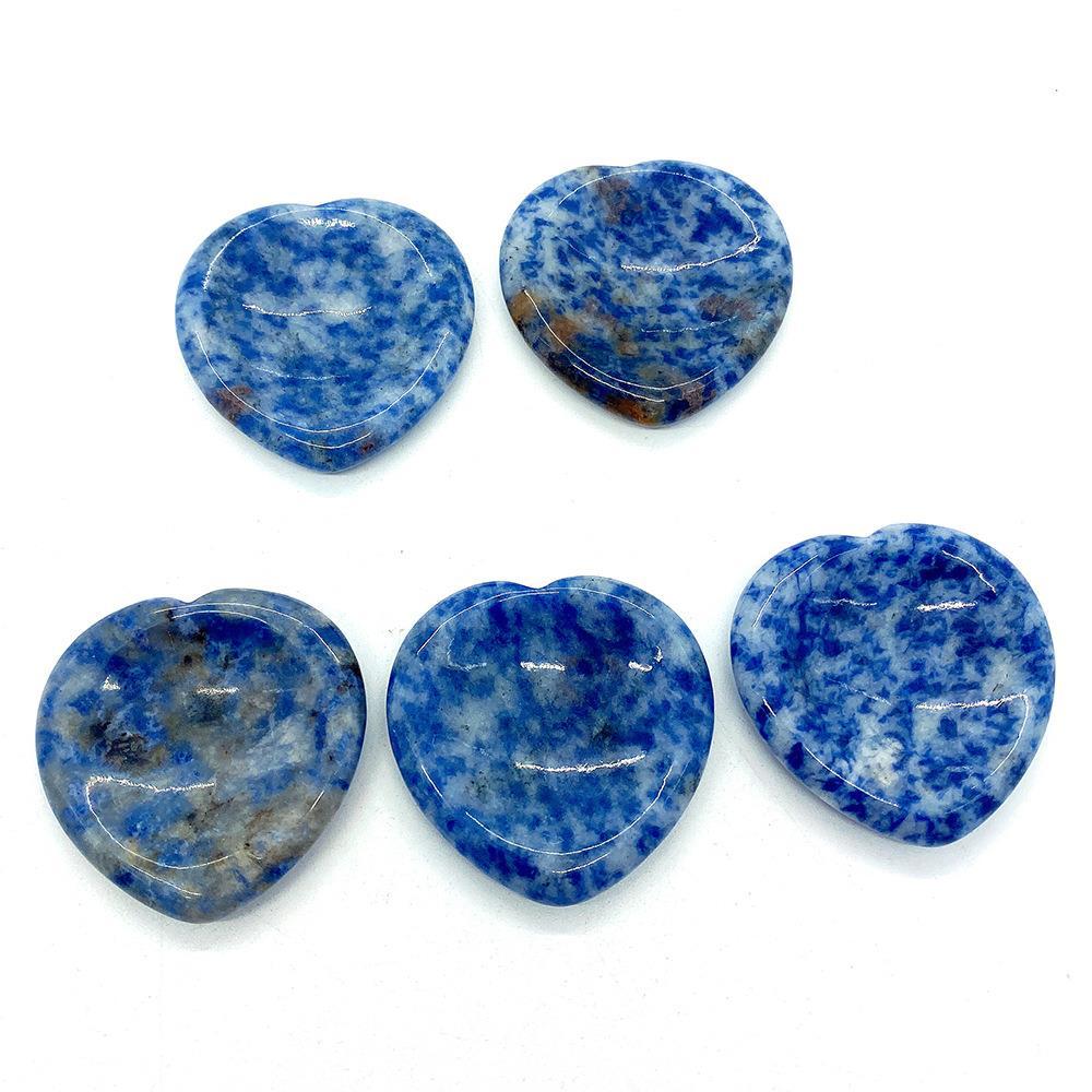 Heart Shape Natural Stone Beads With Smooth Polished Finish, 1 PCS Package For Jewelry Making