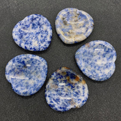Heart Shape Natural Stone Beads With Smooth Polished Finish, 1 PCS Package For Jewelry Making
