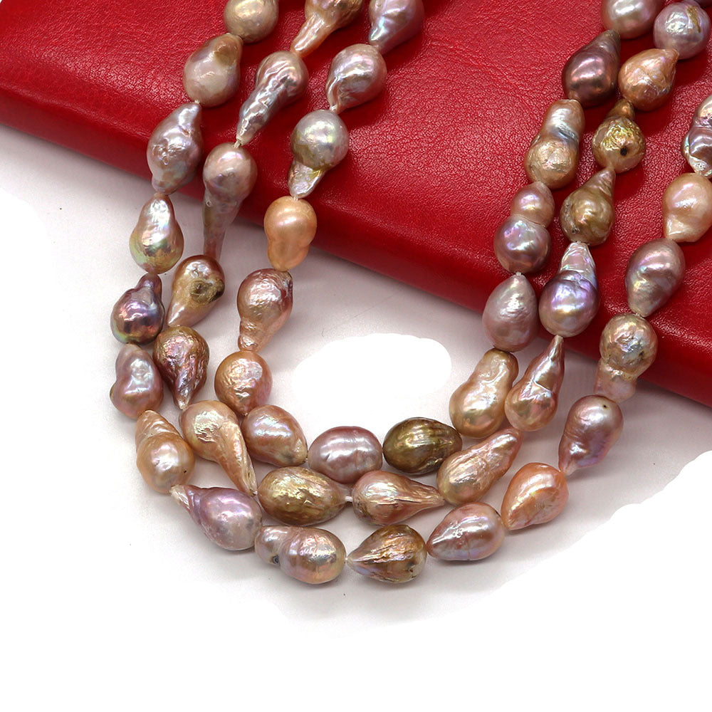 Irregular Baroque Style Freshwater Pearl Beads With 10mm Diameter For Jewelry Making