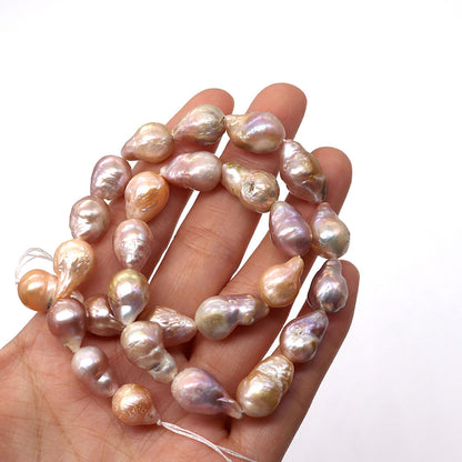 Irregular Baroque Style Freshwater Pearl Beads With 10mm Diameter For Jewelry Making
