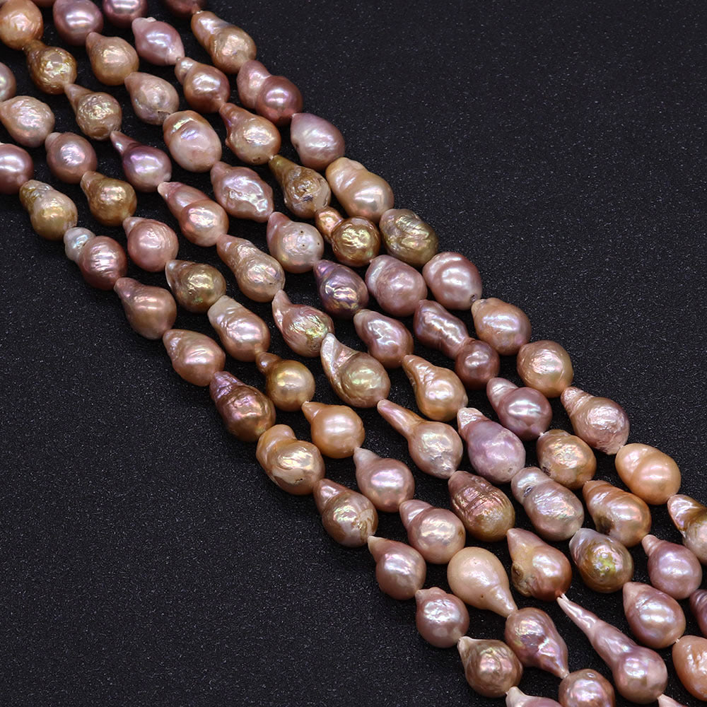 Irregular Baroque Style Freshwater Pearl Beads With 10mm Diameter For Jewelry Making