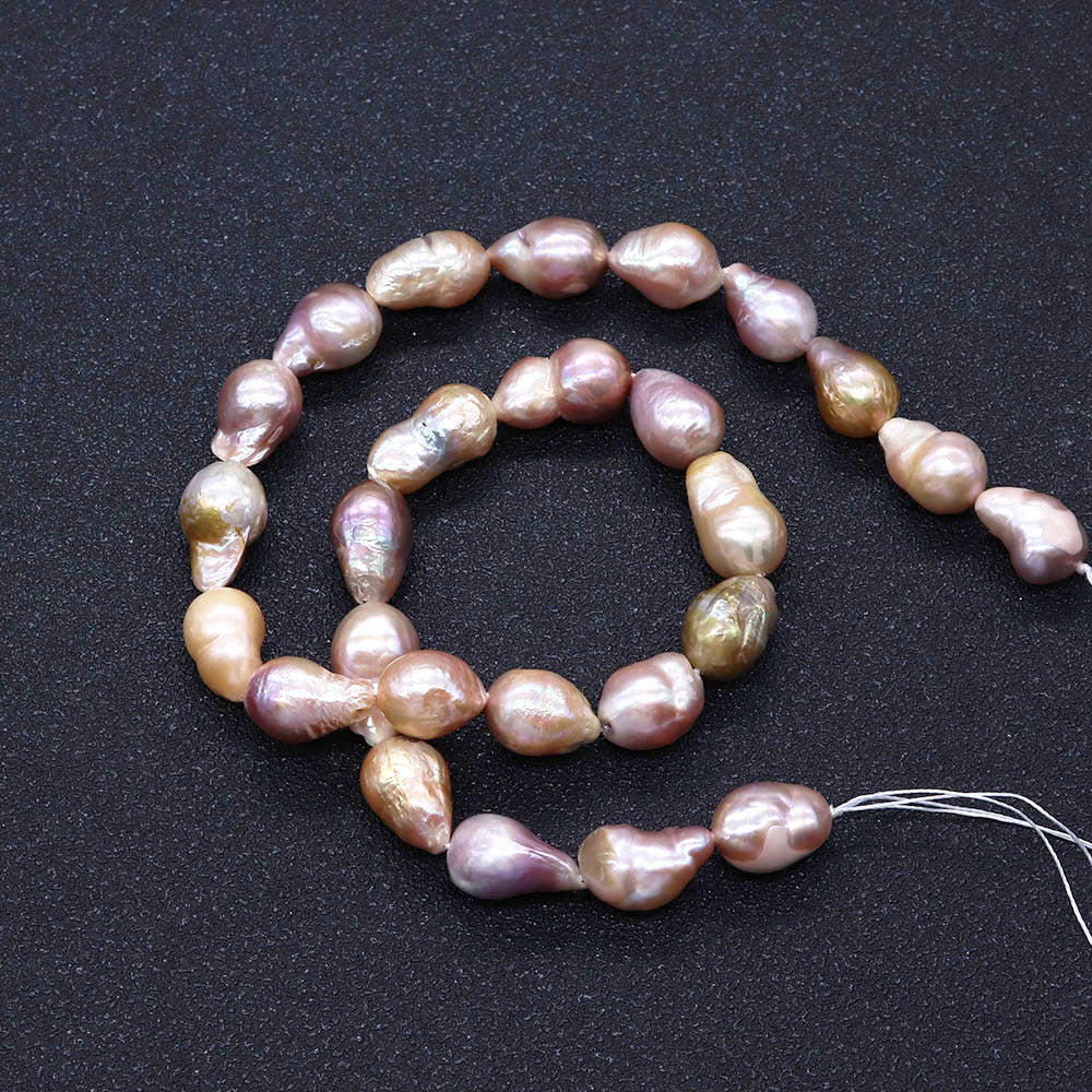 Irregular Baroque Style Freshwater Pearl Beads With 10mm Diameter For Jewelry Making