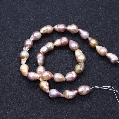 Irregular Baroque Style Freshwater Pearl Beads With 10mm Diameter For Jewelry Making