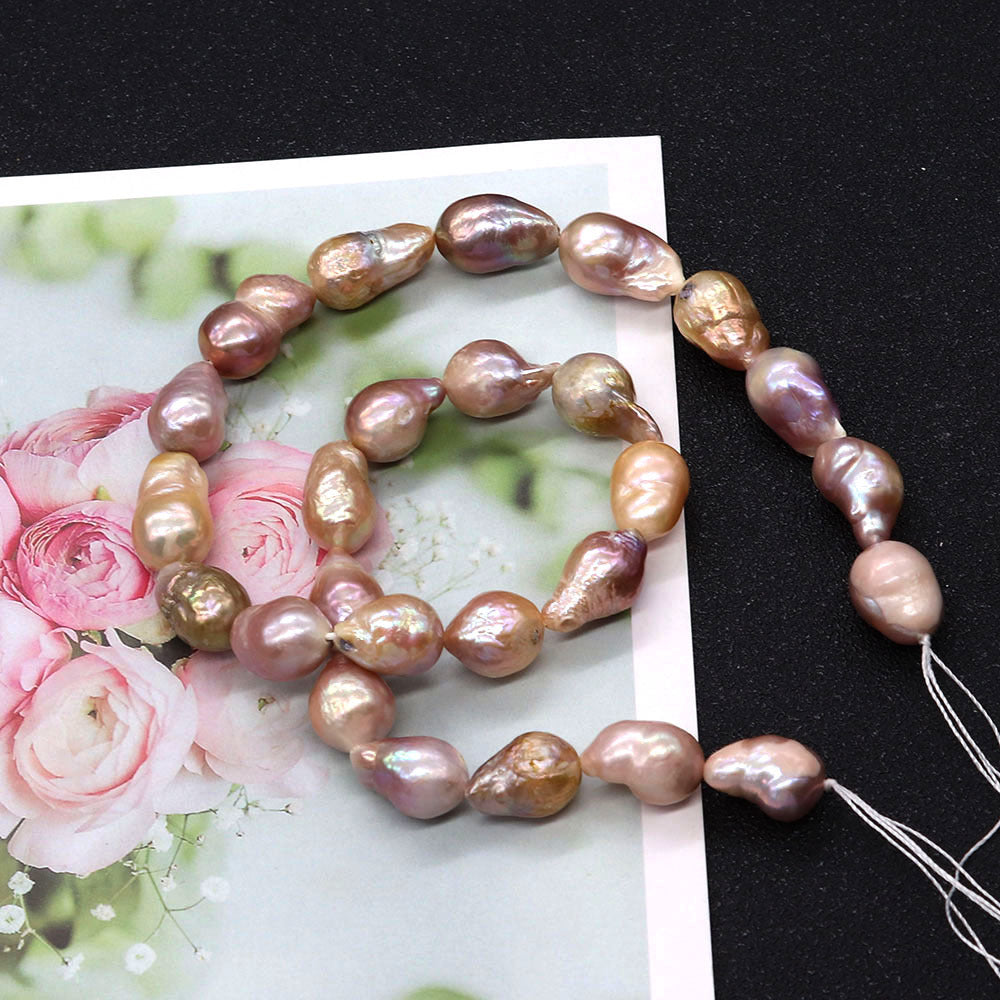 Irregular Baroque Style Freshwater Pearl Beads With 10mm Diameter For Jewelry Making