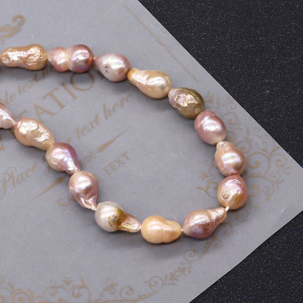 Irregular Baroque Style Freshwater Pearl Beads With 10mm Diameter For Jewelry Making