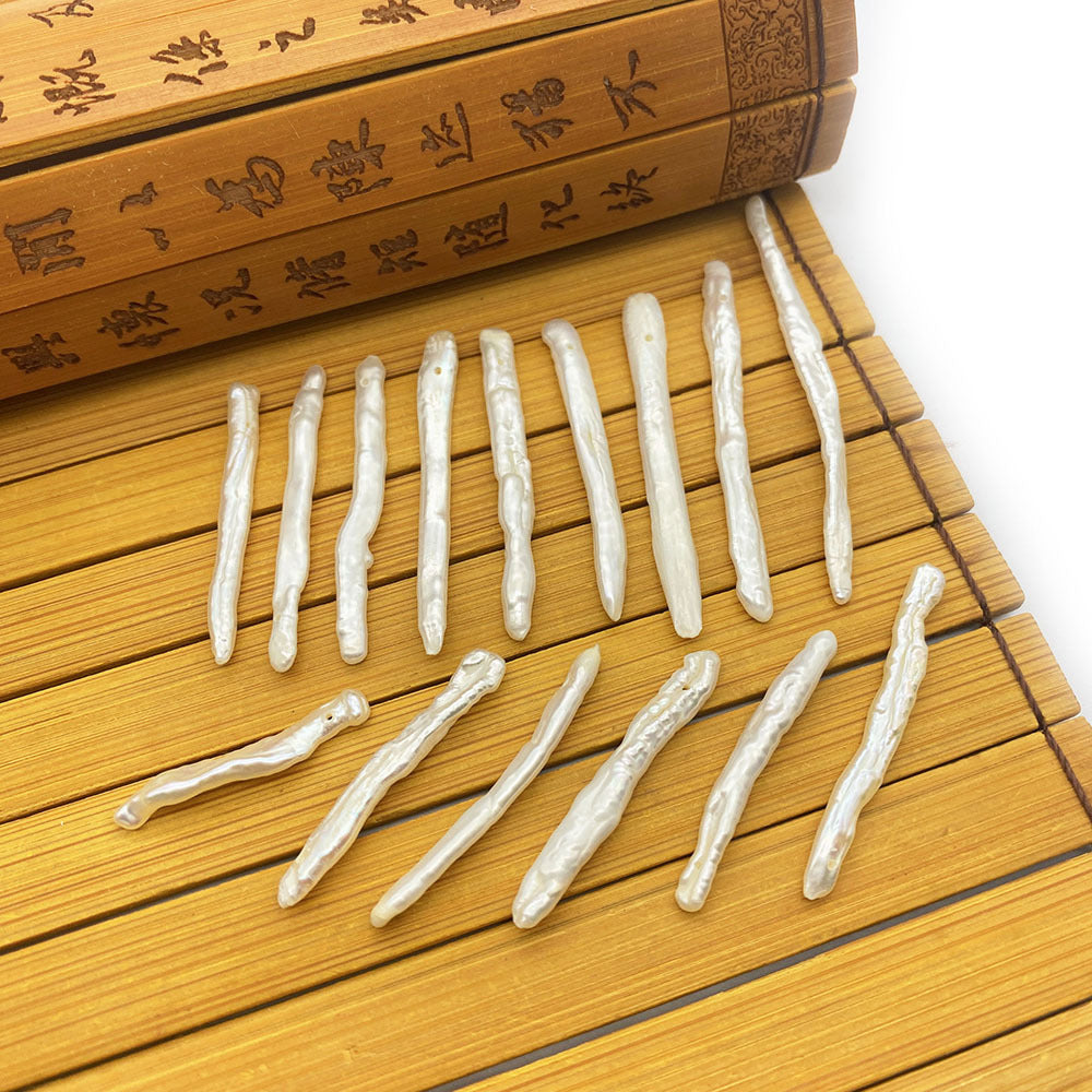 Freshwater Pearl Beads With Irregular Baroque Pearl Inlay, Natural Material In Baroque Style For Jewelry Making