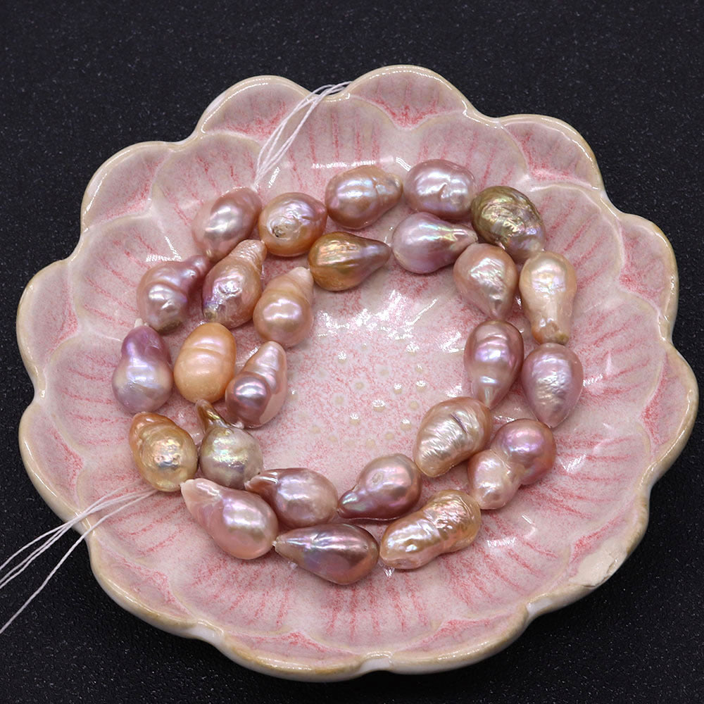 Irregular Baroque Style Freshwater Pearl Beads With 10mm Diameter For Jewelry Making