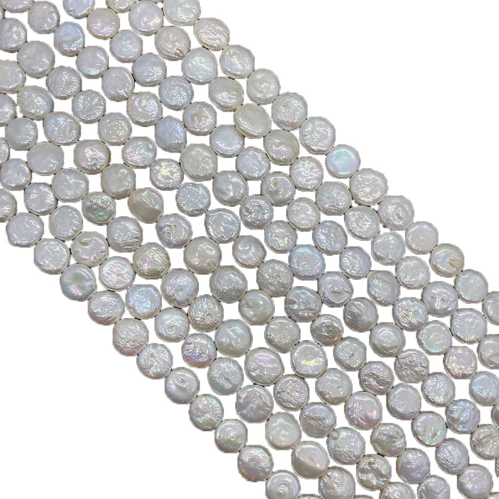 Freshwater Pearl Beads Featuring Polished Finish And Center-Drilled Holes In Baroque Style For Jewelry Making