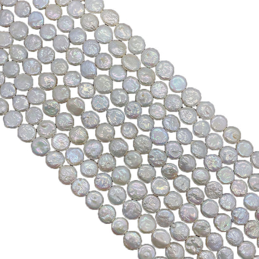 Freshwater Pearl Beads Featuring Polished Finish And Center-Drilled Holes In Baroque Style For Jewelry Making