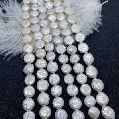 Freshwater Pearl Beads Featuring Polished Finish And Center-Drilled Holes In Baroque Style For Jewelry Making