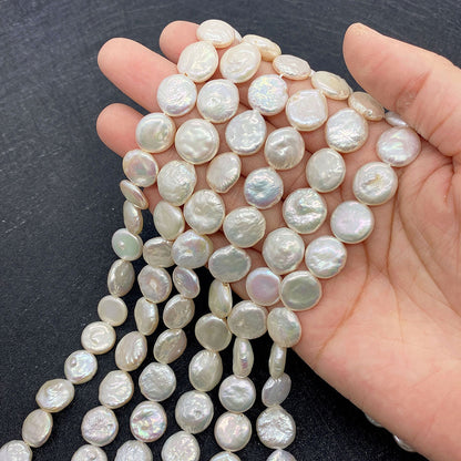 Freshwater Pearl Beads Featuring Polished Finish And Center-Drilled Holes In Baroque Style For Jewelry Making