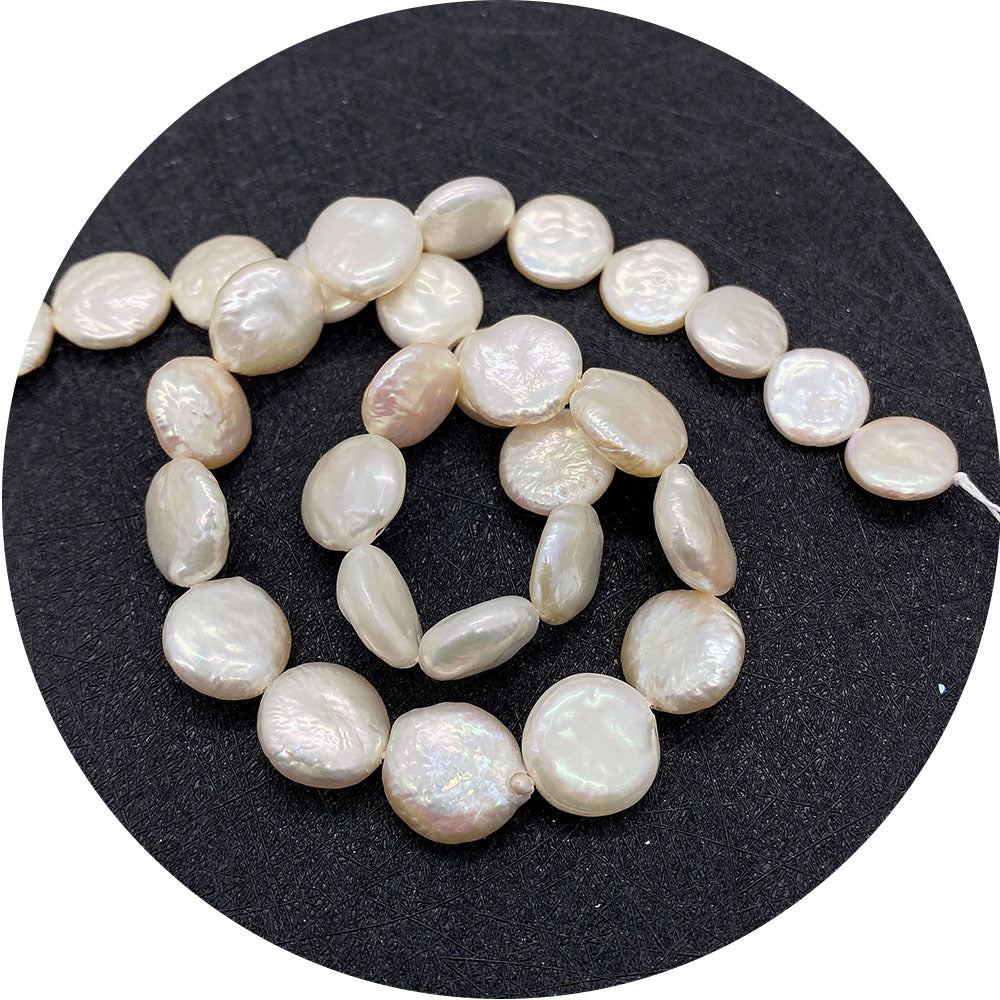 Freshwater Pearl Beads Featuring Polished Finish And Center-Drilled Holes In Baroque Style For Jewelry Making
