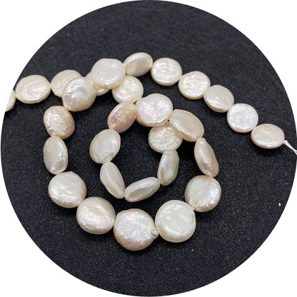 Freshwater Pearl Beads Featuring Polished Finish And Center-Drilled Holes In Baroque Style For Jewelry Making