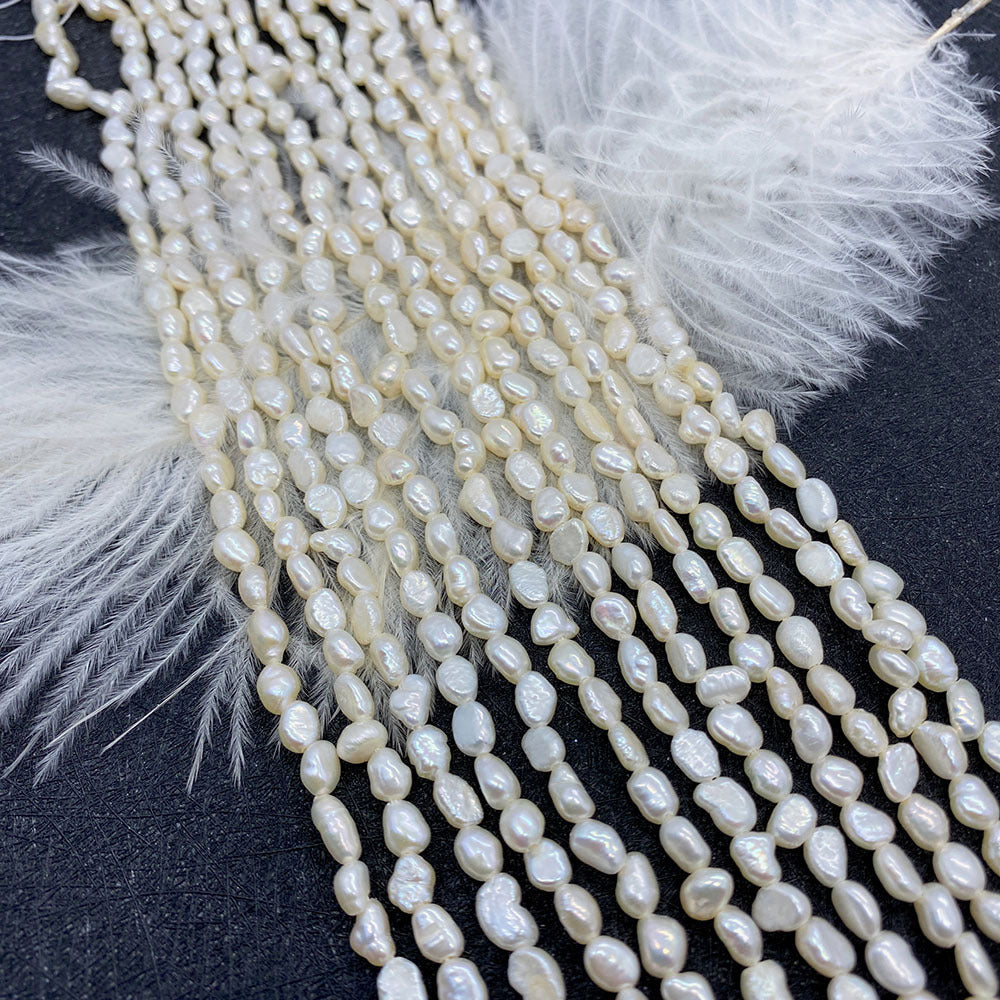 Polished Freshwater Pearl Beads With Smooth Surface And Irregular Craft, Hole Size 6~9.9mm For Jewelry Making