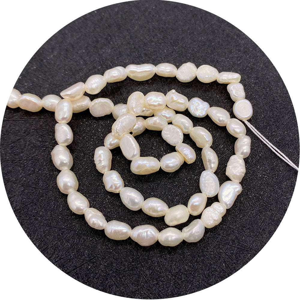 Polished Freshwater Pearl Beads With Smooth Surface And Irregular Craft, Hole Size 6~9.9mm For Jewelry Making