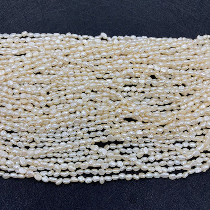 Freshwater Pearl Beads With Smooth Surface And Irregular Craft, Hole Size 4~4.9mm For Jewelry Making