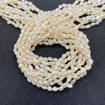 Freshwater Pearl Beads With Smooth Surface And Irregular Craft, Hole Size 4~4.9mm For Jewelry Making