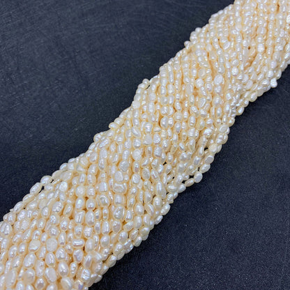 Freshwater Pearl Beads With Smooth Surface And Irregular Craft, Hole Size 4~4.9mm For Jewelry Making