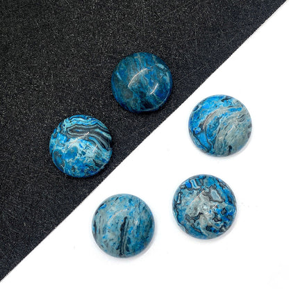 Polished Agate Stone Beads In Natural Blue, Perfect For Jewelry Making And Crafting