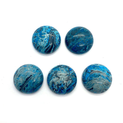 Polished Agate Stone Beads In Natural Blue, Perfect For Jewelry Making And Crafting