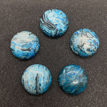 Polished Agate Stone Beads In Natural Blue, Perfect For Jewelry Making And Crafting