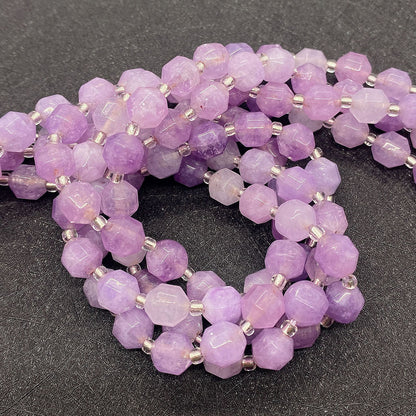 Natural Amethyst Beads With 6 Mm Diameter, Lilac Color, Center-Drilled And Featuring Precise Cutting