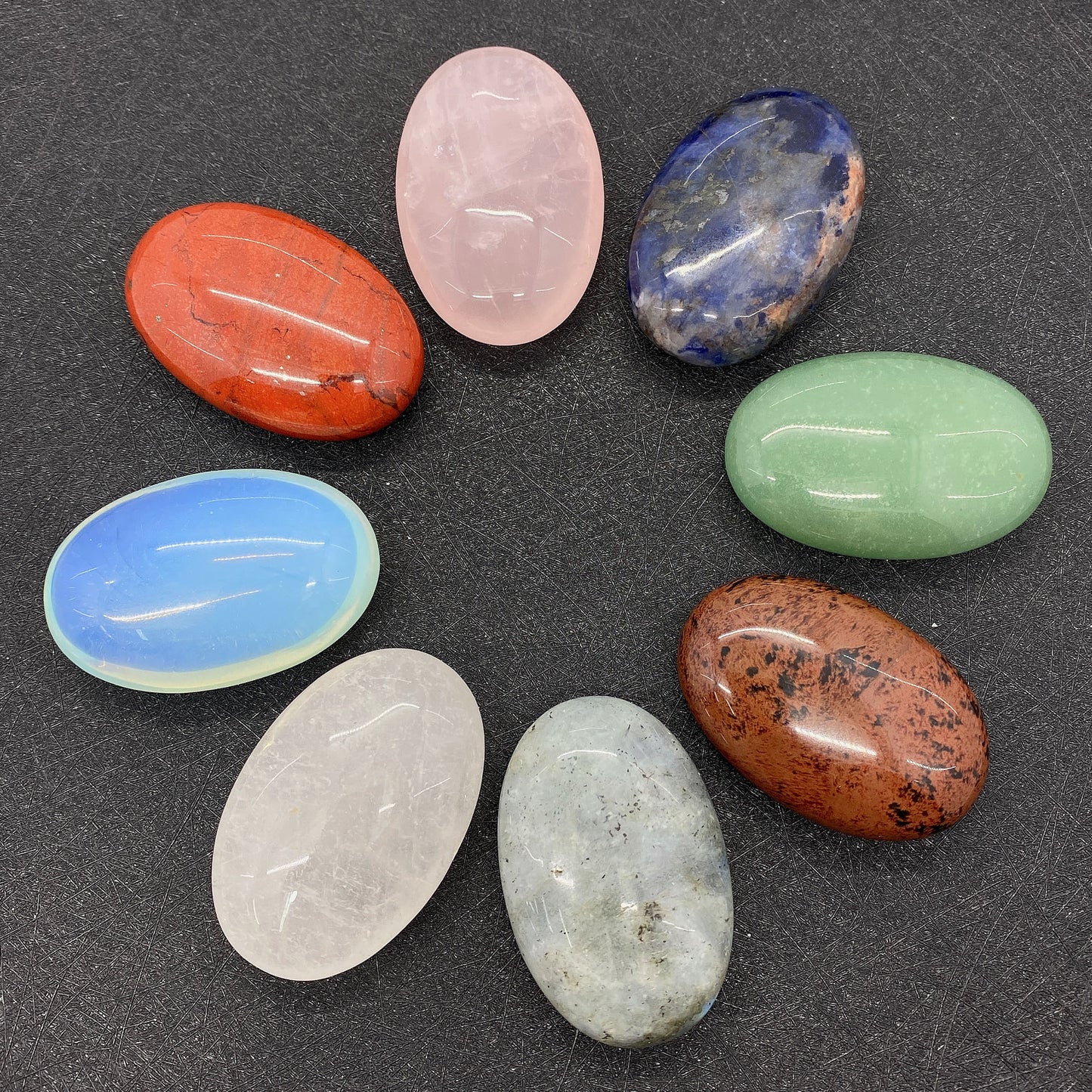 Swan Natural Stone Beads With Polished October Birthstone Opal Inlay For Jewelry Making