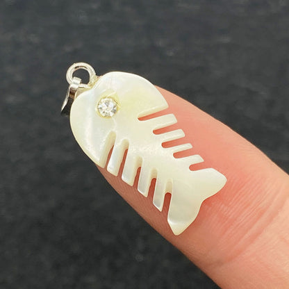 Natural Shell Pendant In Marine Style, Polished For Jewelry Making