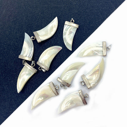 Natural Shell Pendant With Polished Finish Showcasing Marine Style